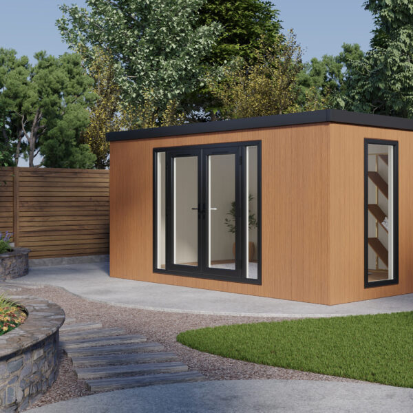 Pent Haus Insulated Garden Room 4.8m x 3.2m Cedar