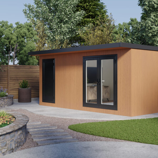 Pent Haus Insulated Garden Room 5.4m x 3.8m Cedar