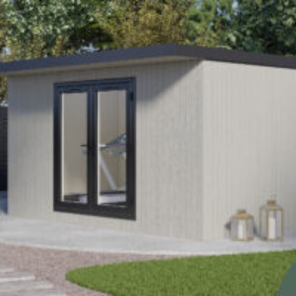 DIY Pent Haus Insulated Garden Room 4.2m x 2.6m Silver Birch