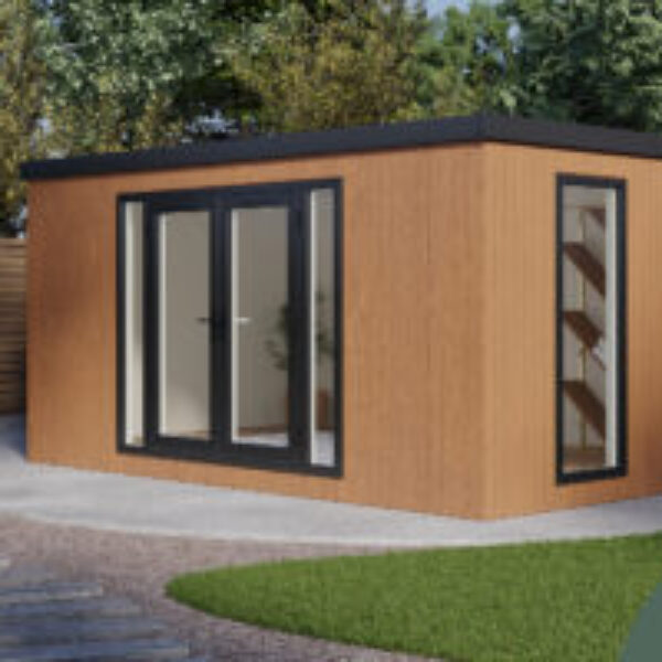 DIY Pent Haus Insulated Garden Room 4.8m x 3.2m Cedar